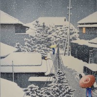 巴水　代地　雪