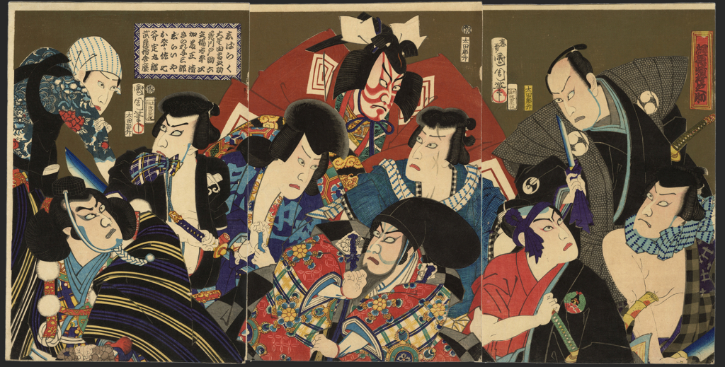 国周 / Kunichika「役者絵(刺青・tatoo)