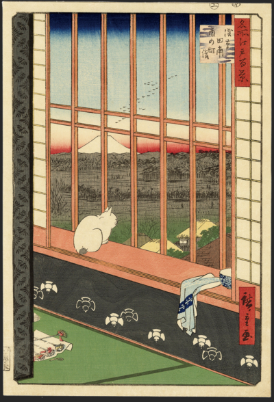 広重 / Hiroshige「名所江戸百景 浅草田圃酉の町詣」